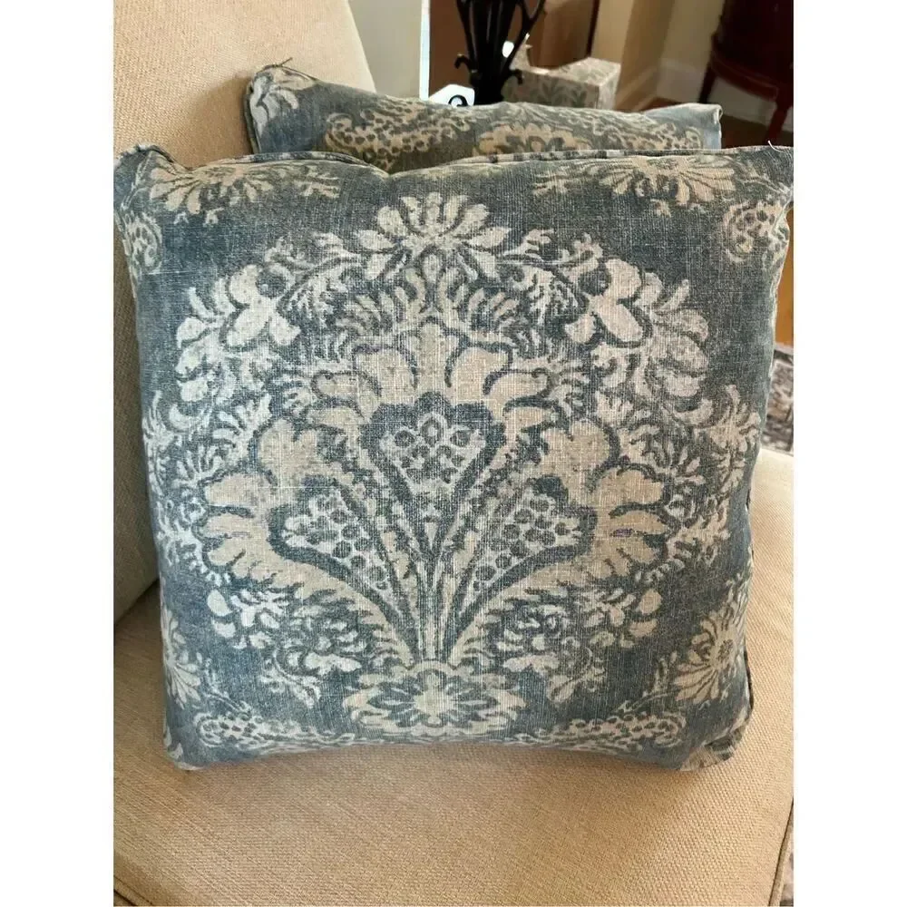 Alexandra Denim Square Pillows